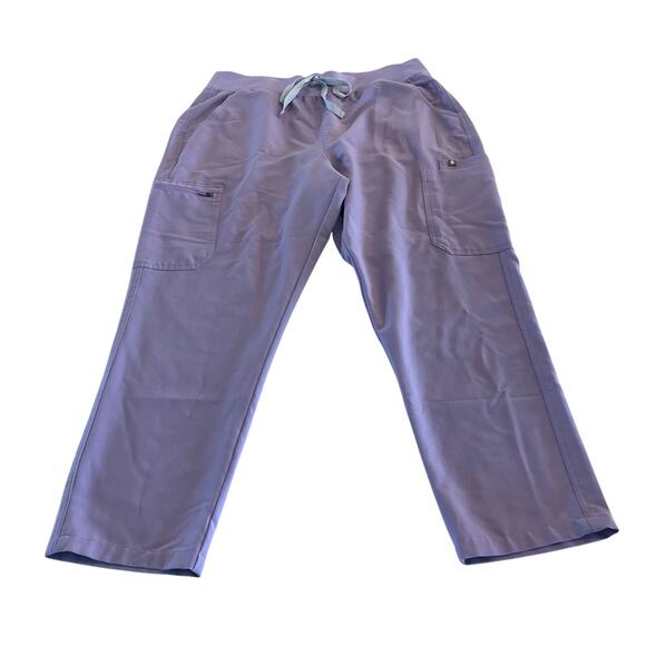 FIGS High Waisted Yola Skinny Scrub Pants in Lavender Dew Size XL Petite - Picture 1 of 6